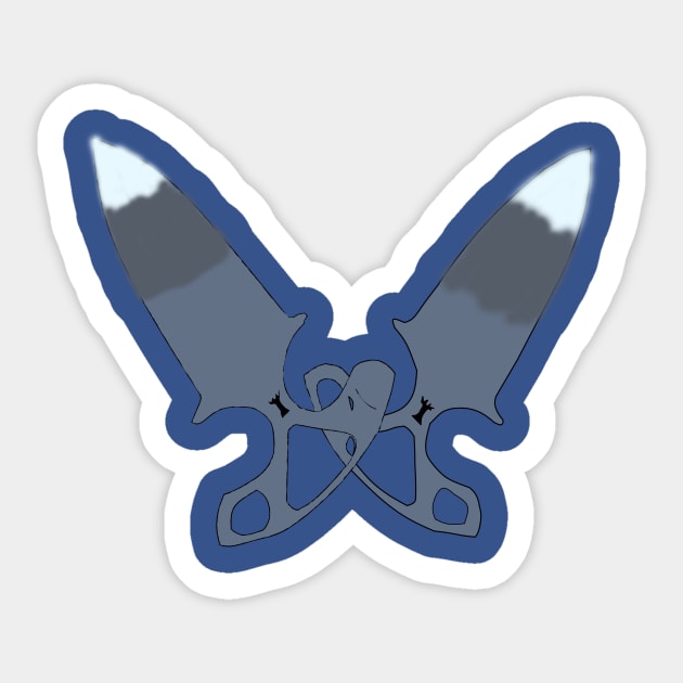 SHADOW DAGGERS BLUE STEEL Sticker by 200edi